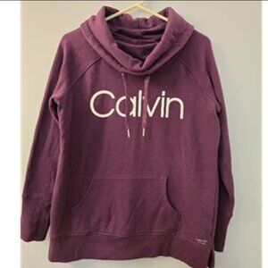 Calvin Klein Women's Performance Cowlneck Fleece Sweatshirt - Like New - Size L